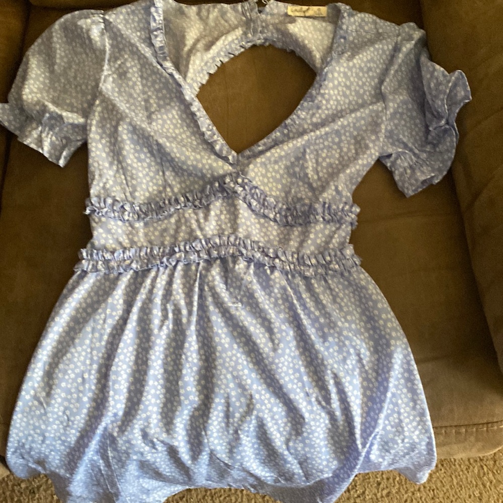 Blue dress